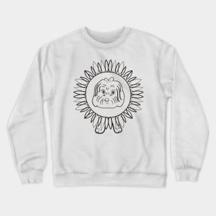 Maltipoo Sunflower Crewneck Sweatshirt